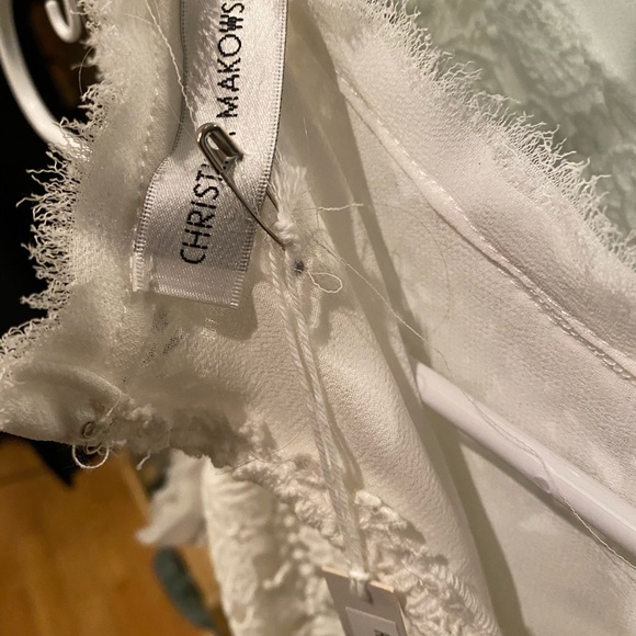 Christina makowsky 1800$ lace white dress - Picture 3 of 8